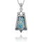 Elegant Ethnic style Roman Glass Silver Pendant