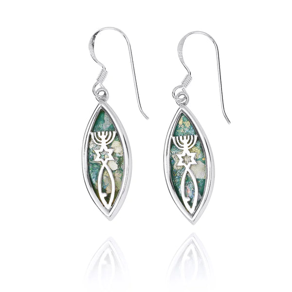 Grafted In Roman Glass Earrings