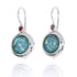 Round Shape Roman Glass Lever Back Earrings