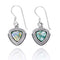 Classic Pointy Triangle Roman Glass Earrings