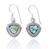 Classic Pointy Triangle Roman Glass Earrings
