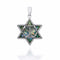 Star of David Roman Glass Pendant