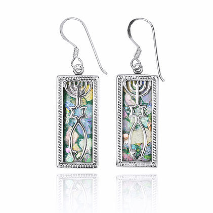 Classic Grafted in Roman Glass Earrings