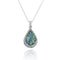 Tear Drop Shape Roman Glass Pendant