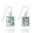 Classic Square Style Roman Glass Earrings