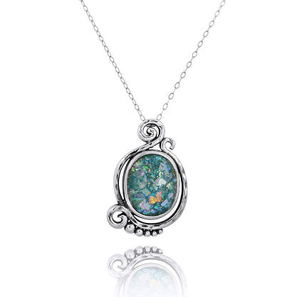 Elegant Contemporary Design Roman Glass Pendant