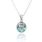 Round Filigree Style Roman Glass Pendant