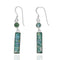Classic Roman Glass Dangling Earrings