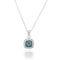 Classic Square Roman Glass Pendant