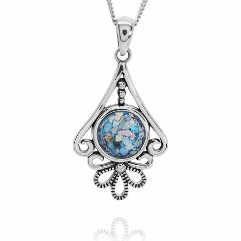 Classic Elegant Roman Glass Pendant