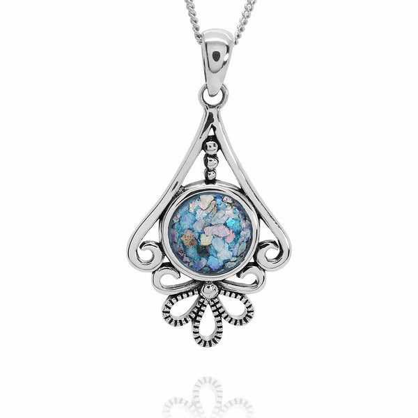 Classic Elegant Roman Glass Pendant