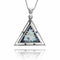 Classic Triangle Roman Glass Pendant