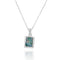 Classic Square Roman Glass Pendant