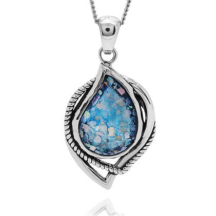 Contemporary Elegant Roman Glass Pendant