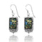 Rectangle Roman Glass Royal Earrings