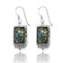 Rectangle Roman Glass Royal Earrings