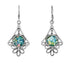 Floral Roman Glass Earrings