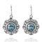 Round Roman Glass Earrings