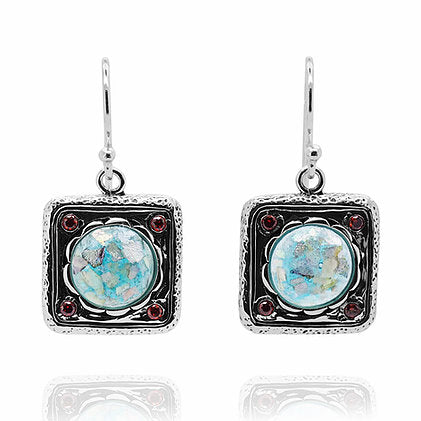 Squair Roman Glass Earrings