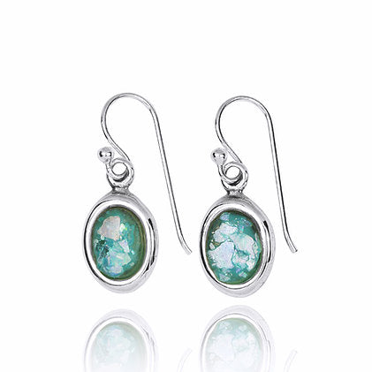 Elegant Roman Glass Earrings
