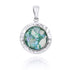 Round Roman Glass Pendant