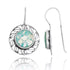 Round Roman Glass Earrings