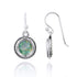 Classic Round Roman Glass Earrings