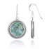 Classic Round Roman Glass Earrings