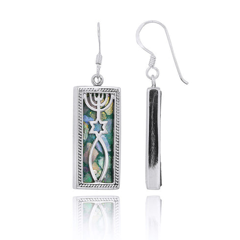 Classic Grafted in Roman Glass Earrings