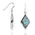 Diamond Shape Roman Glass Earrings