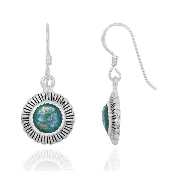 Ethnic Style Roman Glass Earrings