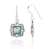 Elegant Retro Roman Glass Square Earrings