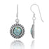 Ethnic Style round Roman Glass Earrings