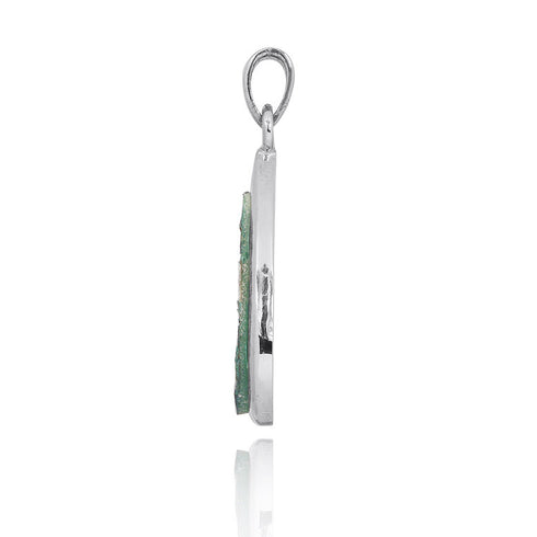 Elegant Drop Shape Modern Design Roman Glass Pendant