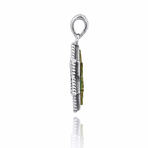 Star of David Roman Glass Pendant