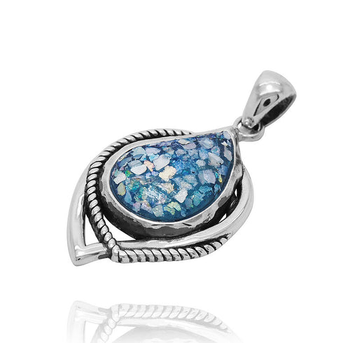 Contemporary Elegant Roman Glass Pendant