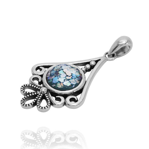 Classic Elegant Roman Glass Pendant