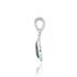 Classic Oval Silver Roman Glass Pendant