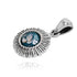 Ethnic Design Roman Glass Pendant