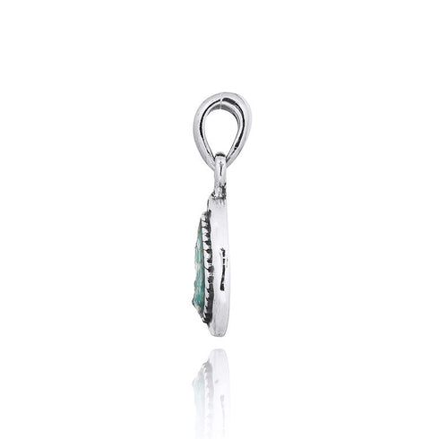 Tear Drop Shape Roman Glass Pendant