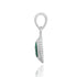 Classic Square Roman Glass Pendant