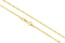 14k Yellow Gold 1.00mm Singapore Chain Necklace