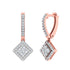 Isla Dangling Square Diamond Earrings