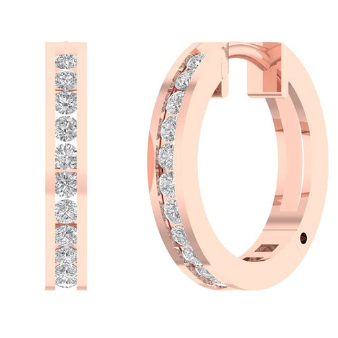 Phoebe Hoop Diamond Earrings