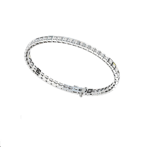 14k White Gold Diamond Princess Tennis Bracelet ( 2.162 ct. t.w.)
