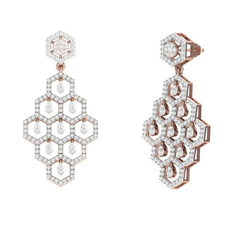 Aksinya Diamond Drop Earrings