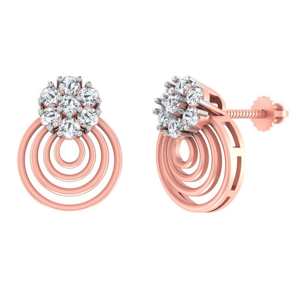 Cinzia Diamond Stud Earrings