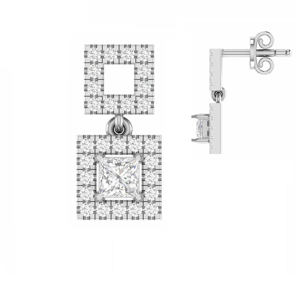 Anzhela Diamond Drop Earrings