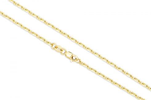 14k Yellow Gold 1.2mm Figaro Chain Necklace