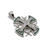 Sterling Silver Enamel Jerusalem Cross Pendant